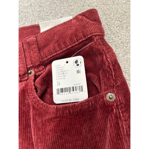 NWT Free People We the Free Risk Taker High Rise Straight Corduroy Pants Size 24 - Picture 3 of 6